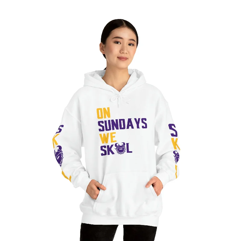 Unisex Heavy Blend™ Hooded Sweatshirt - On Sundays + The Original (Sleeves) Hoodie with Logo Branding Identity