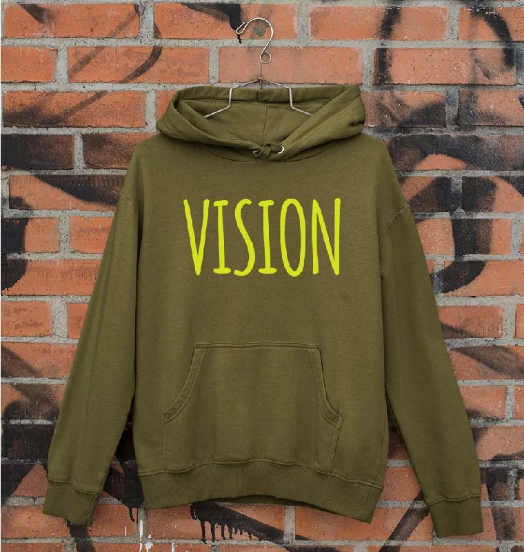 Vision Unisex Hoodie for Men/Women Hoodie with High Neck Warm Protective