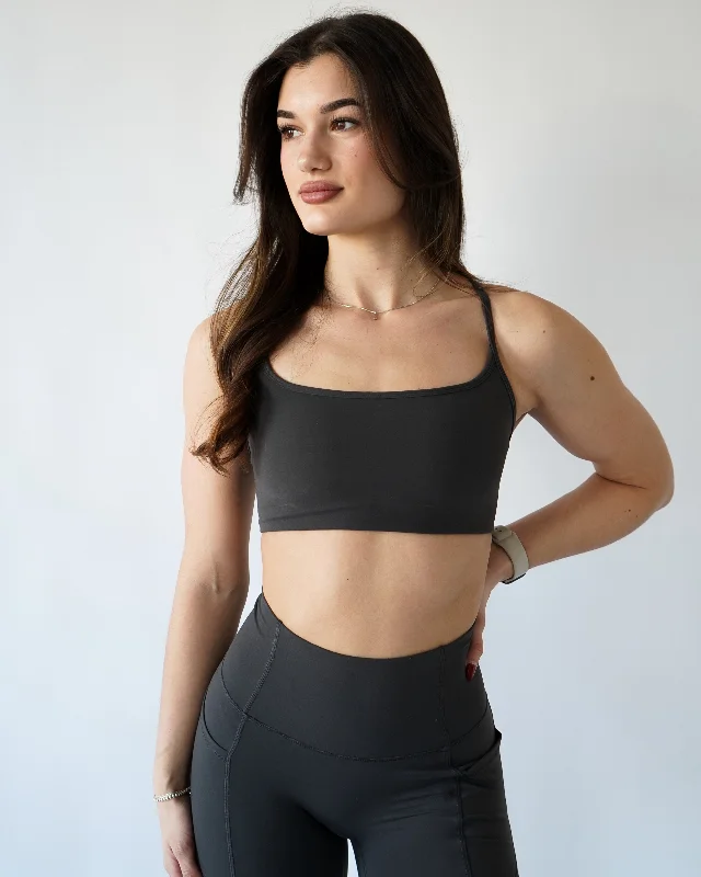 Core Sports Bra - Iron Soft Padded Bralette