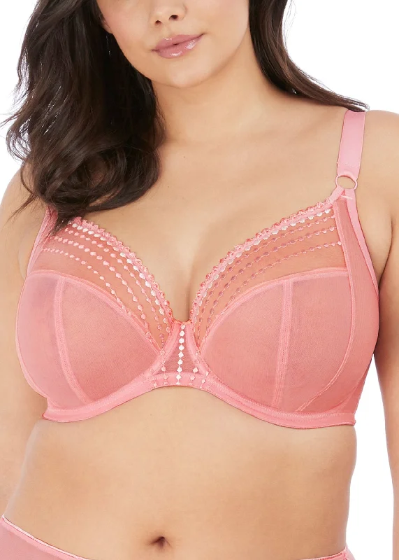 ELOMI EL8900 MATILDA  UNDERWIRE PLUNGE BRA FASHION Cozy Sleep Bra