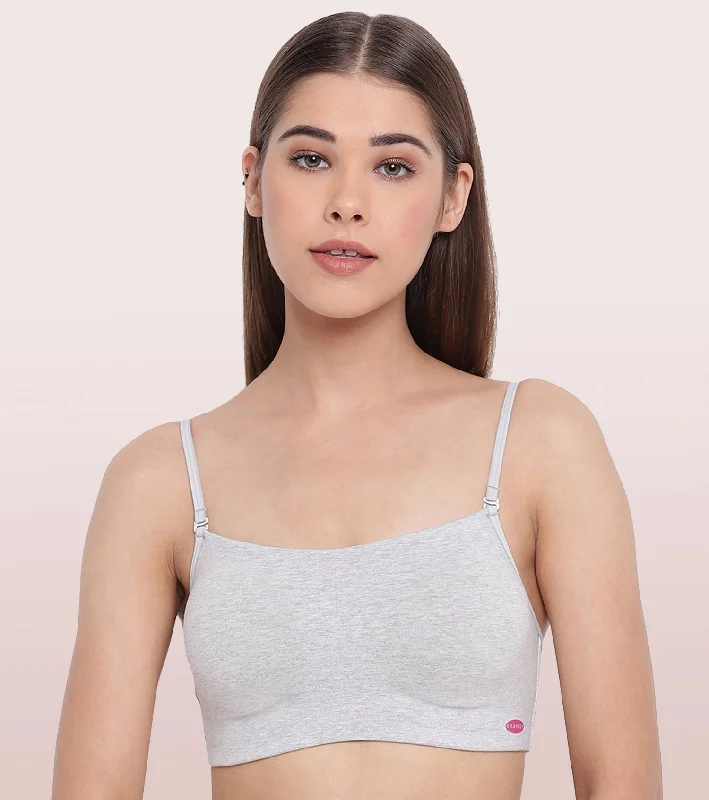 Full Coverage Non-Padded Wirefree Comfort Cami Detachable Bra Daily Comfort Bra