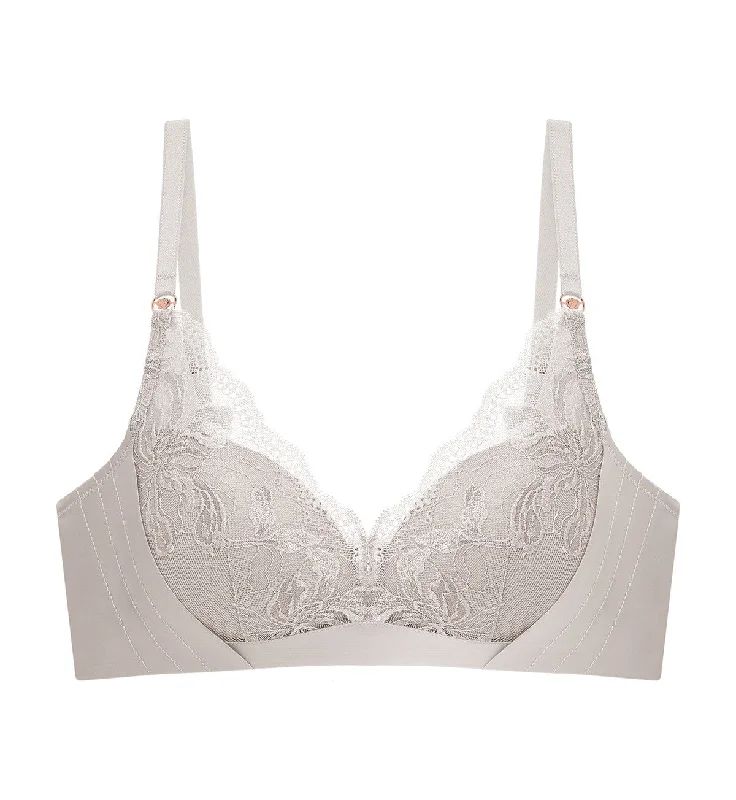 Florale Rose Lilies Non-Wired Padded Bra Versatile Bralette Set