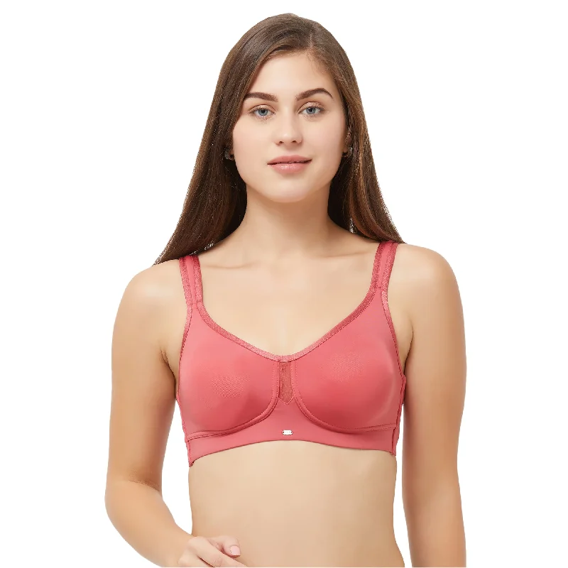 Full Coverage Minimizer Non Padded Non Wired Bra CB-328 Stretchy Wireless Bra