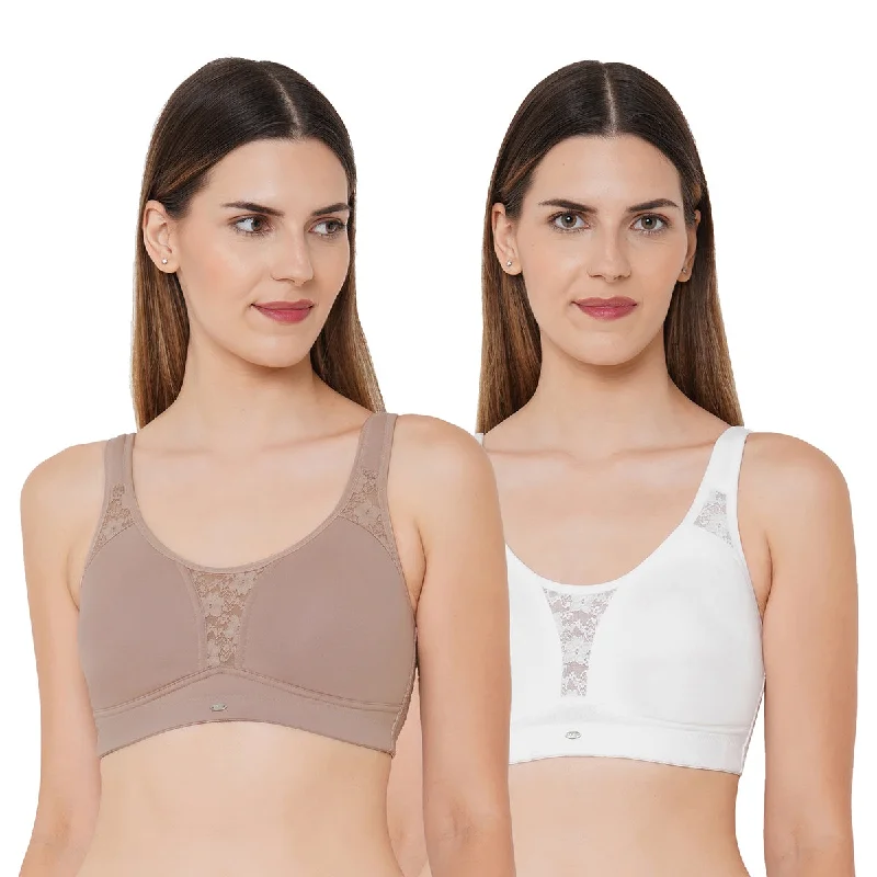 Full coverage Non padded Non wired Bra (PACK OF 2) CB-336 Ultra-Light Bra