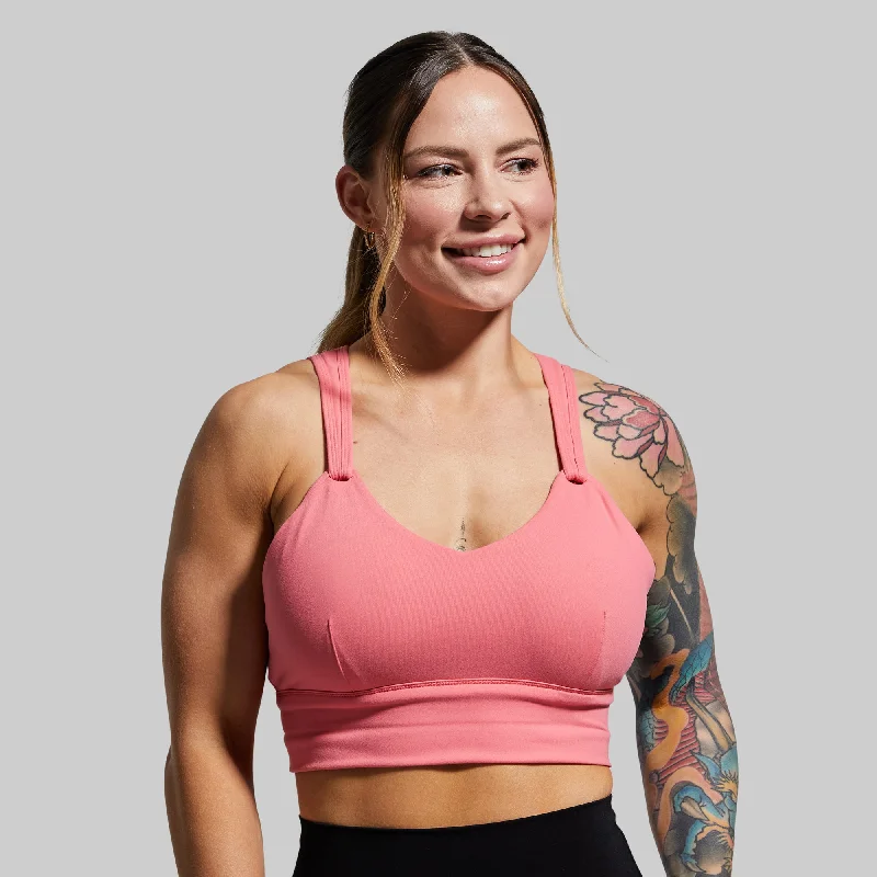 Milk and Muscles Nursing Sports Bra (Peach) Daily Comfort Bra