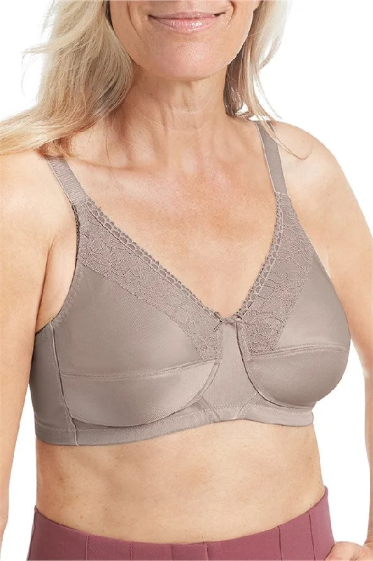 Nancy Non-Wired Bra - Taupe #44752 Elegant Satin Bralette