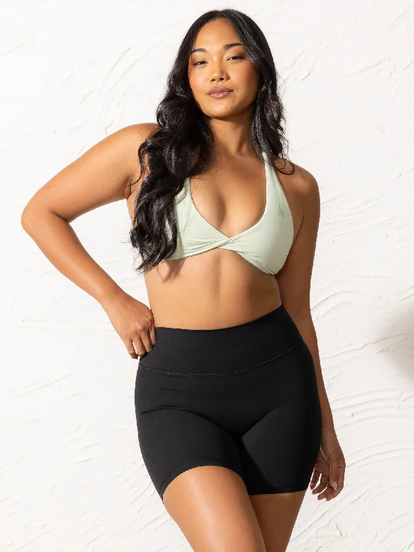 NKD Twist Sports Bra - Cucumber Feminine Lace Bra