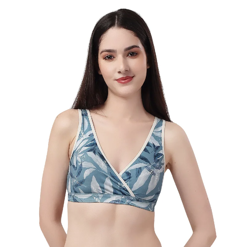 Non Padded Non Wired Lounge Bra with Removable Cups BB-05 Adjustable Comfort Bra