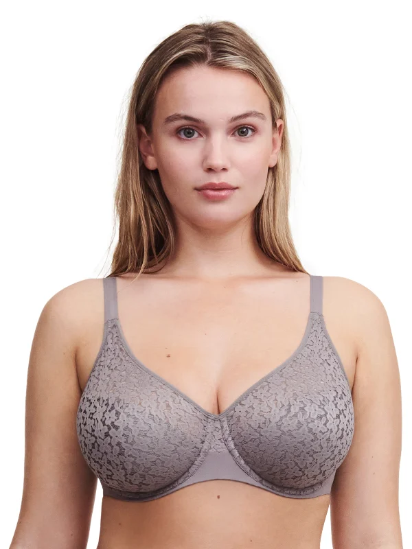 Norah Comfort Flex Fit Full Cup Bra In Purple Grey - Chantelle Full Coverage Bra