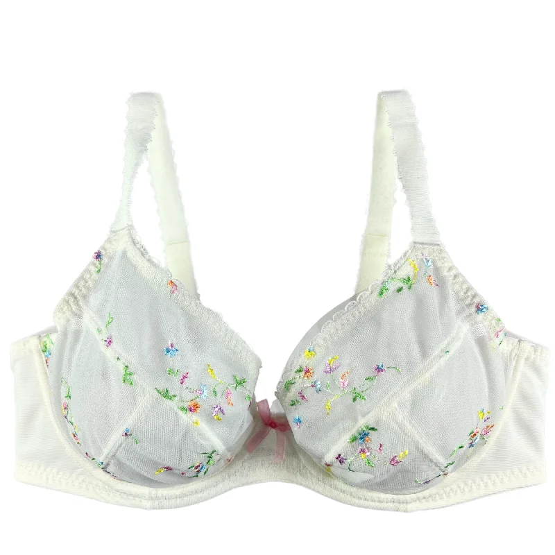 Panache Meadow Plunge Bra - Ivory Wireless Push-Up Bra