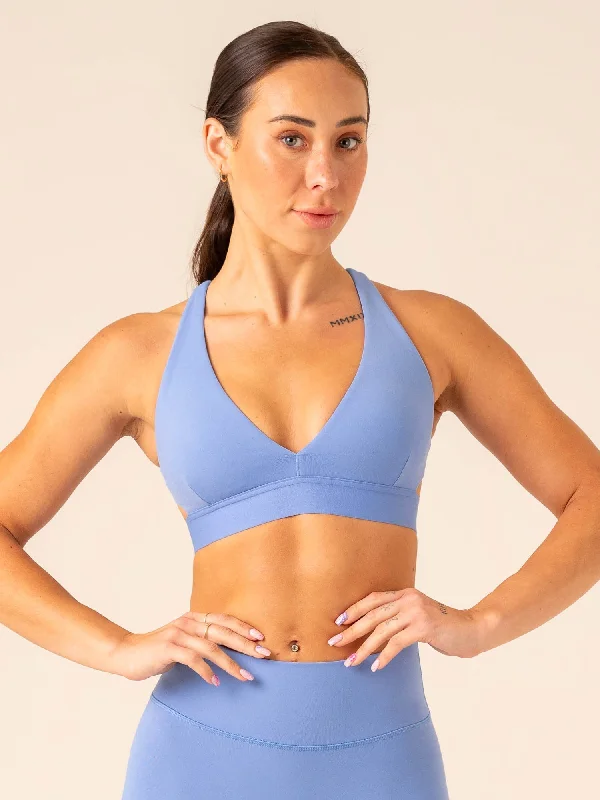 Prime Sports Bra - Cornflower Blue Lightweight Cotton Bra