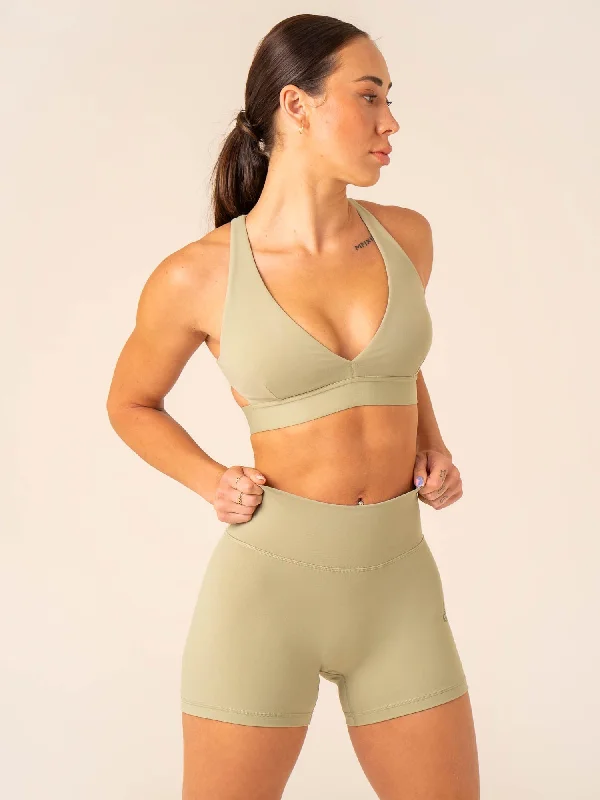 Prime Sports Bra - Olive Adjustable Back Bra