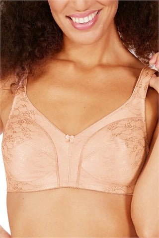 Tessa #44801 Non-wired Bra - Rose Nude Adjustable Comfort Bra