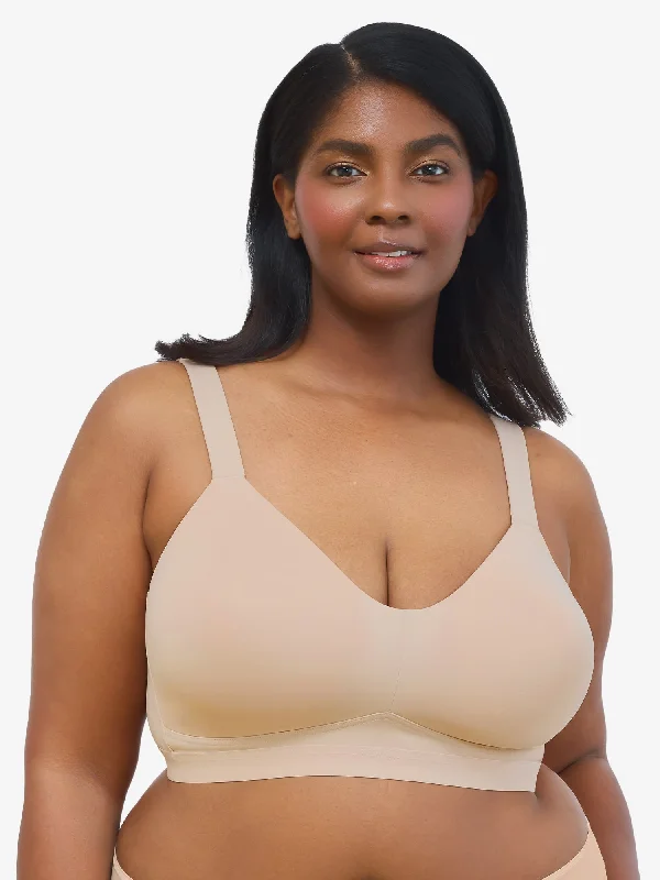 The Aurora - Lightly Lined Microfiber Wirefree Bra Smooth Fit Bra