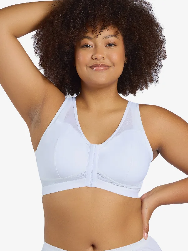 The Harper - Wirefree Mesh Front-Closure Bra Full Coverage Bra