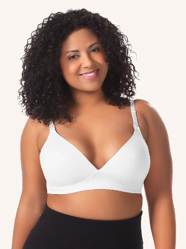 The June - Contoured Seamless Wirefree Nursing Bra Elegant Lace Lingerie