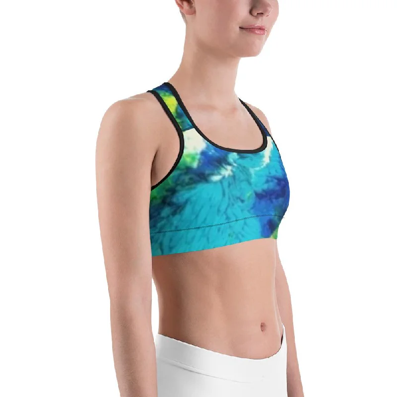 Transcendent Water Lily Sports bra Push-Up Wireless Bra