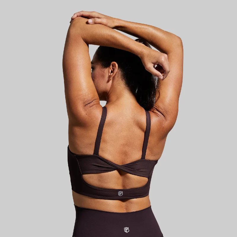 Your Go To Sports Bra (Deep Plum) Sexy Mesh Bralette