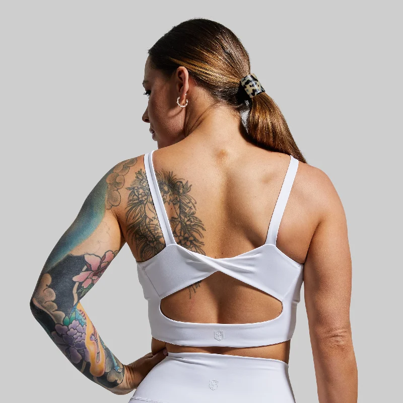 Your Go To Sports Bra (White) Chic Lace Underwear