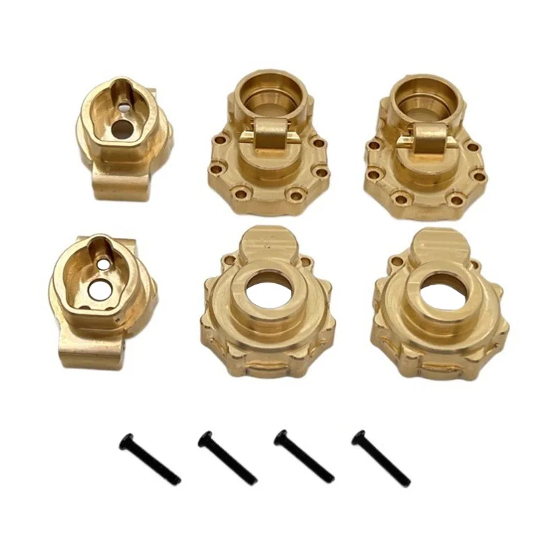 1/10 Brass Steering Cup Counterweight Upgrade Parts for RC Crawler Floral Lace Bra