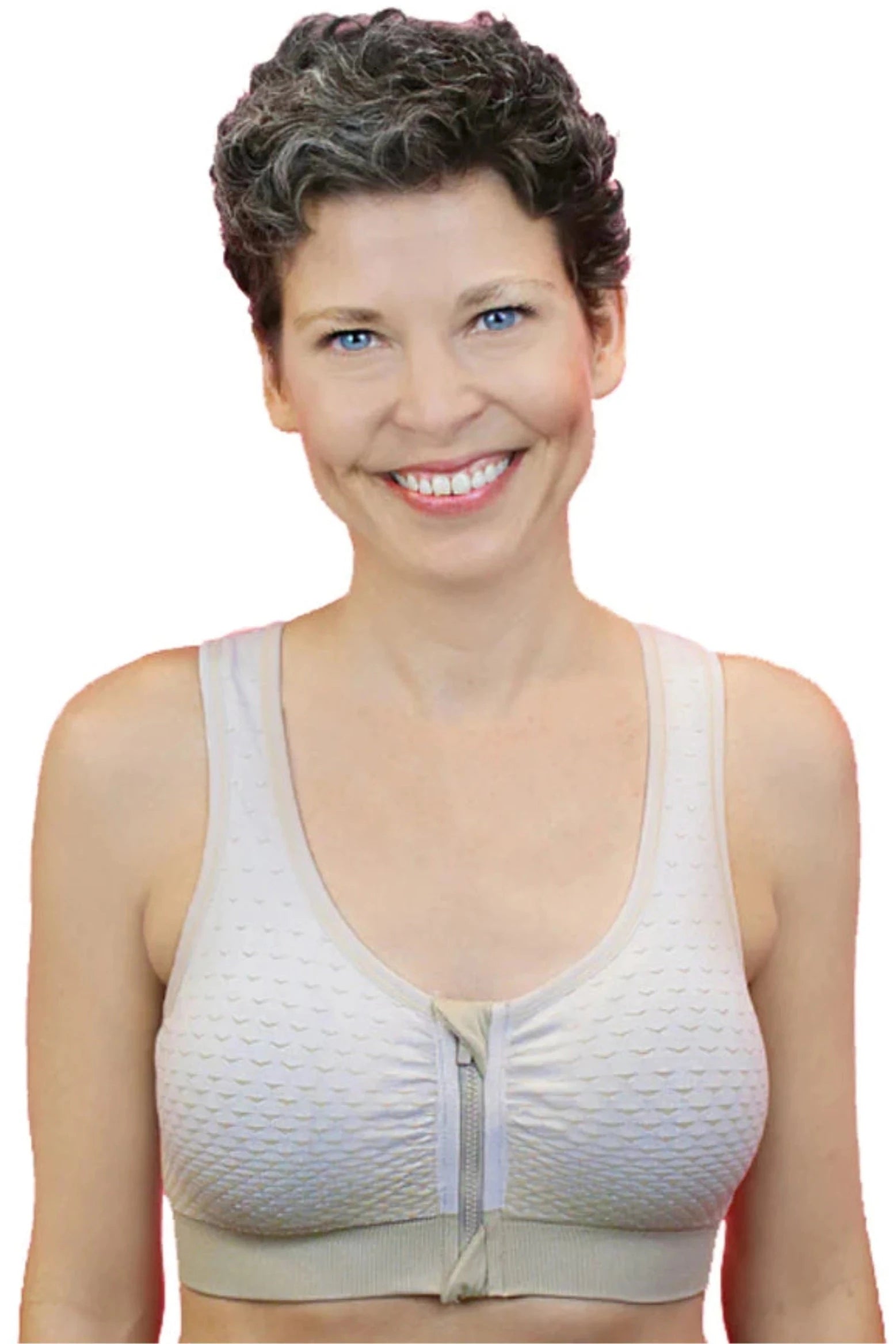 ABC Active Wire Free Mastectomy Sports Bra - Beige Seamless Bra Design