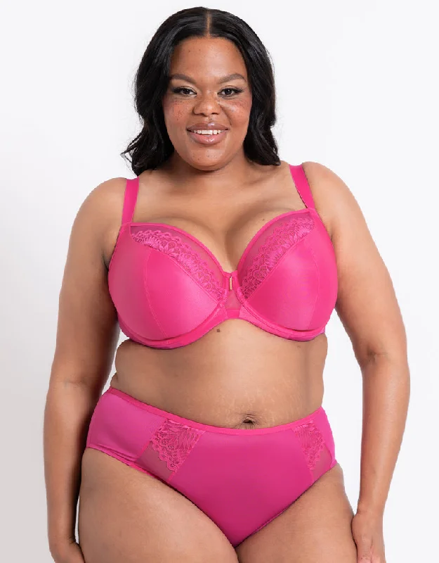 Adella Hera Full Plunge Bra Hot Pink Multi-Way Bra Design
