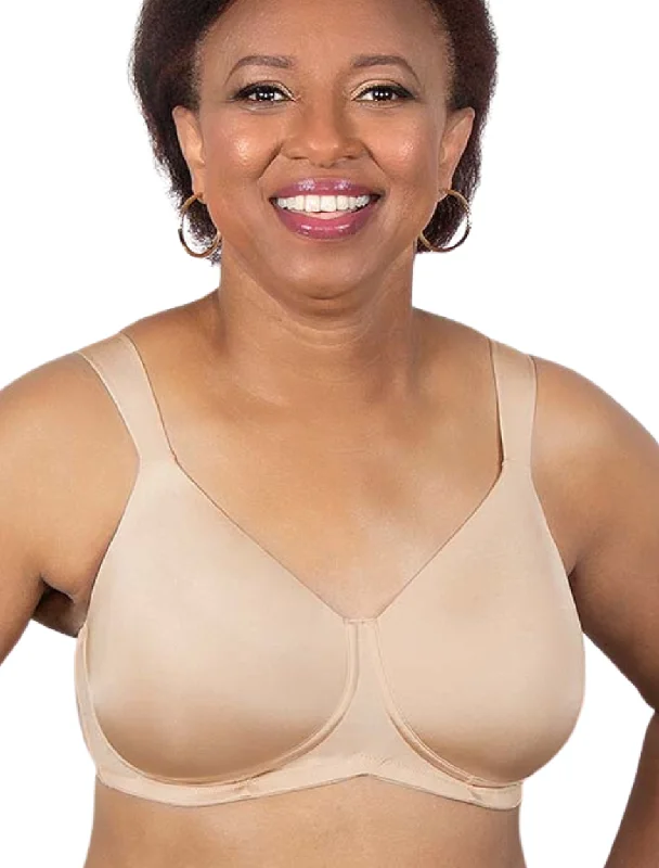 American Breast Care 516 Silhouette Bra, Cool Latte | Latte Beige Mastectomy Bra Simple Wireless Bra