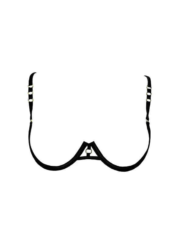 DARE Open Underwire Bra (Black) Sleek Sports Bra