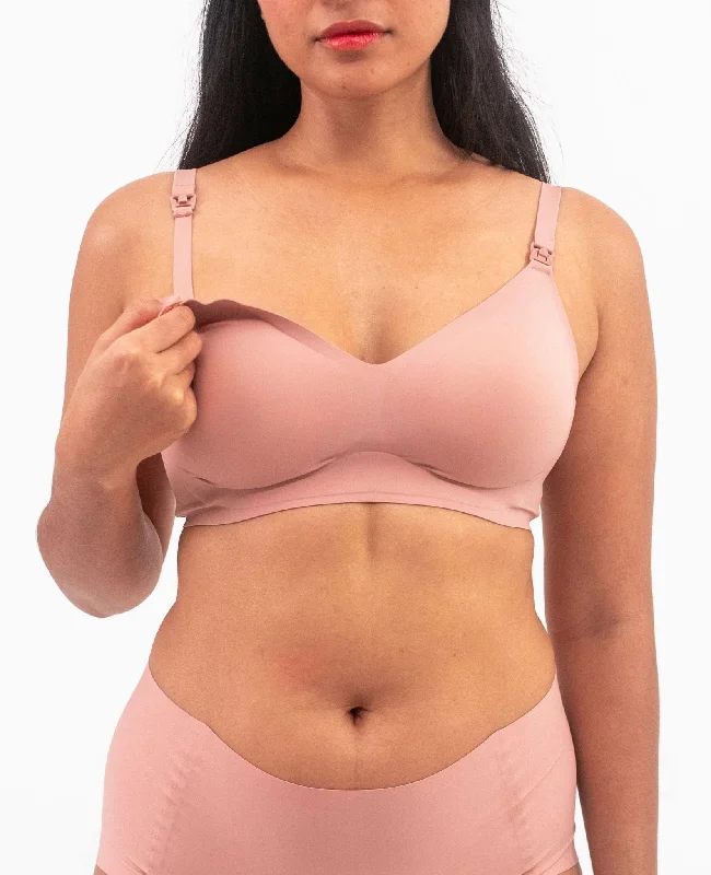 Belle Seamless Nursing Bra (Antibacterial) Stylish Strapless Bra