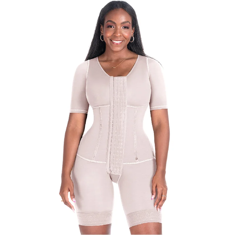 Bling Shapers 938BF Compression Garment With Sleeves and Built-in Bra Daily Comfort Bra Bling Shapers 938BF Compression Garment With Sleeves and Built-in Bra Daily Comfort Bra