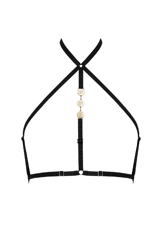 Nina Open Soft Bra (Black) Push-Up Bra Set