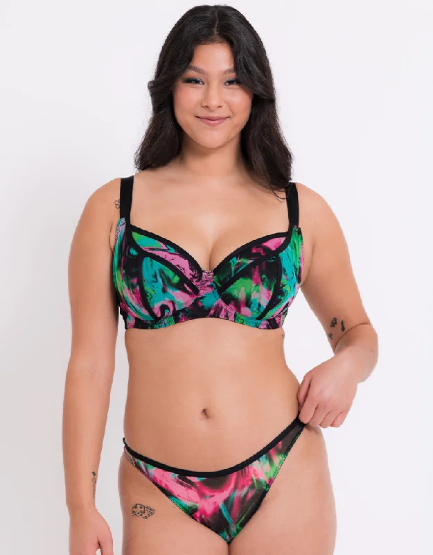 Curvy Kate Reality Check Balcony Bra Print Mix Soft Support Bra