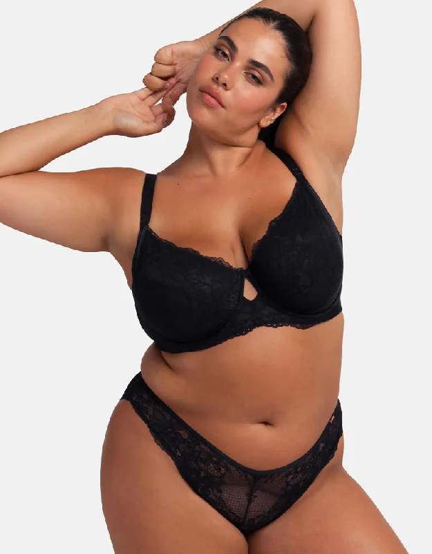 Dorina Alexa Full Cup Bra Black Adjustable Fit Bra