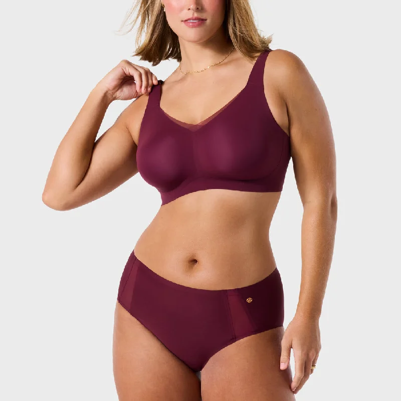 Evelyn & Bobbie Beyond Winter Berry Wireless Bra High Support Sports Bra