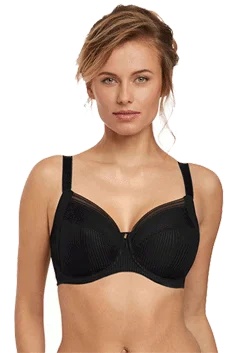 Fantasie Fusion Underwire Full Cup Bra With Side Support Black | Black Bra | Fusion Bra In Black Casual Bralette Set Fantasie Fusion Underwire Full Cup Bra With Side Support Black | Black Bra | Fusion Bra In Black Casual Bralette Set