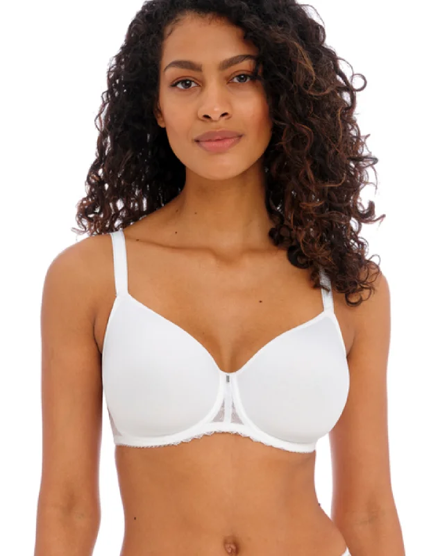 Freya Signature UW Molded Spacer Bra, White | White Molded Spacer Bra Comfortable Bralette Style