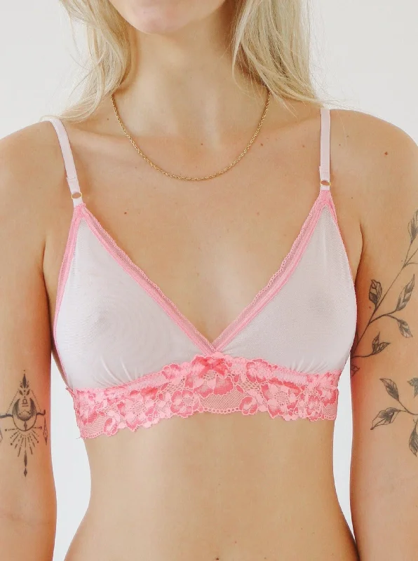 Lia Bra | Pretty in Pink High-Cut Bra Design