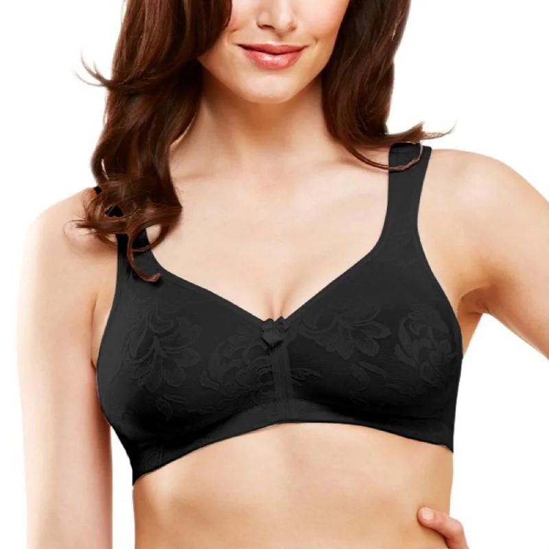 Versailles Full Coverage Seamless Wire-Free Bra 13214 - Black Casual Bralette Set
