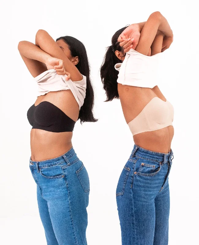 No-Slip Strapless Seamless Bra Smooth Push-Up Bra