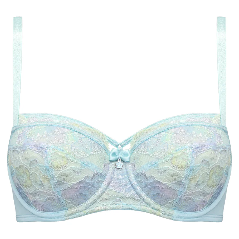 Marlies Dekkers Mariposa Balcony Bra Aqua Blue Smooth Push-Up Bra