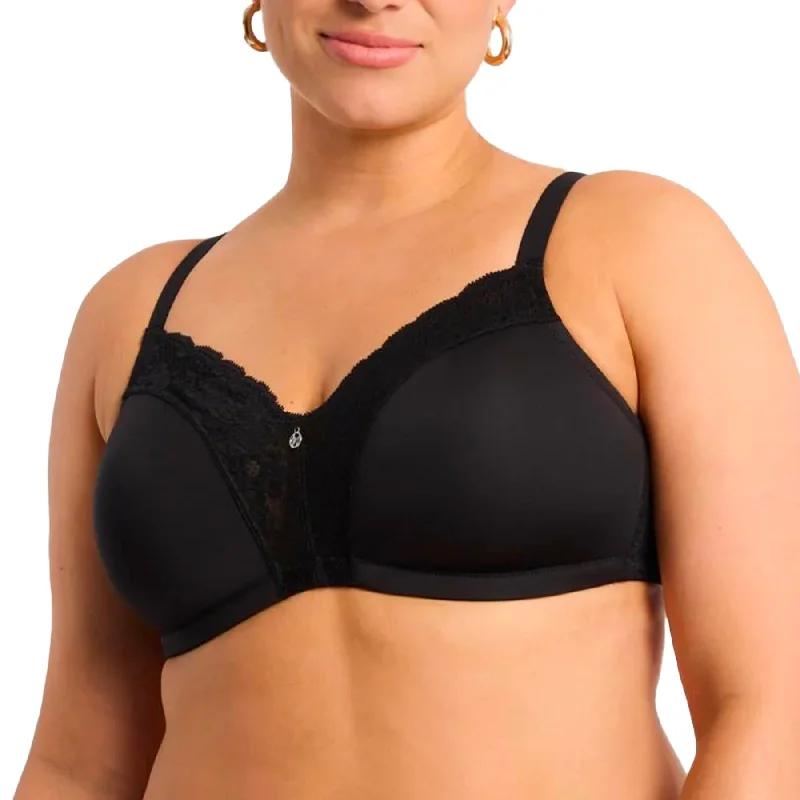 Wire-Free Dream Bra 9326 - Black Sleek Sports Bra