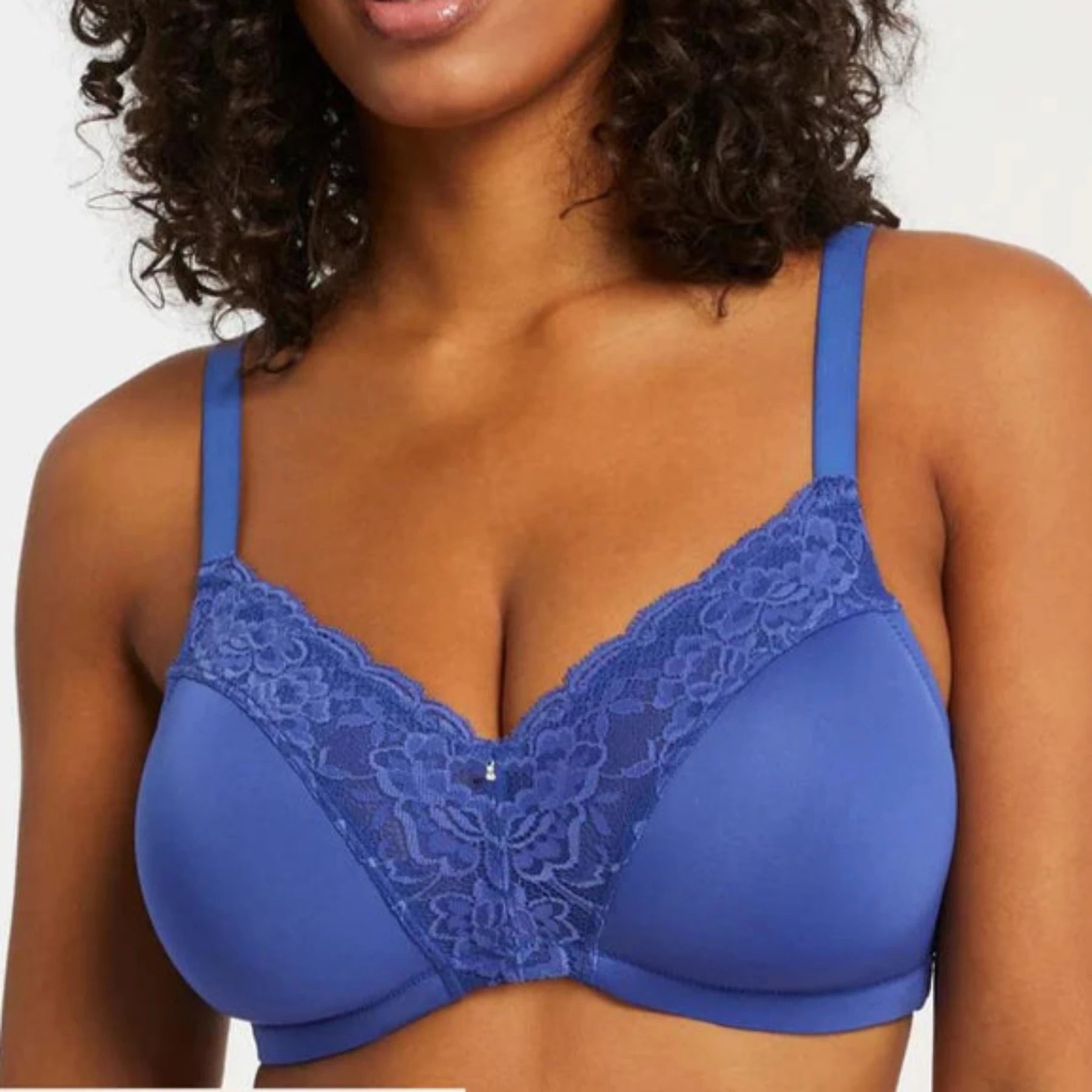Wire-Free Dream Bra 9326 - Sapphire Elegant Cotton Bra
