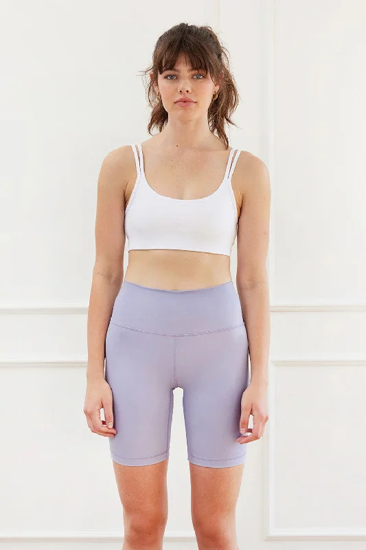 Nora double-strap bra top white Supportive Cotton Bra