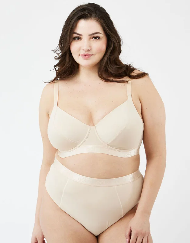 Oola Everyday Full Cup Bra Latte Cozy Sleep Bra