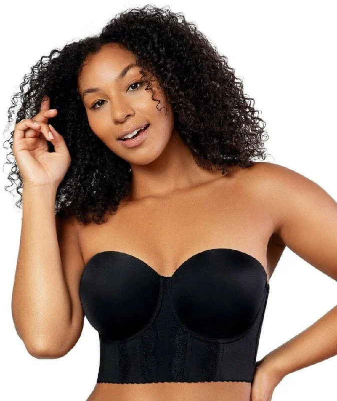 Parfait Elissa Seamless Underwire Padded Longline Strapless Bra - Black Contour Bra Style