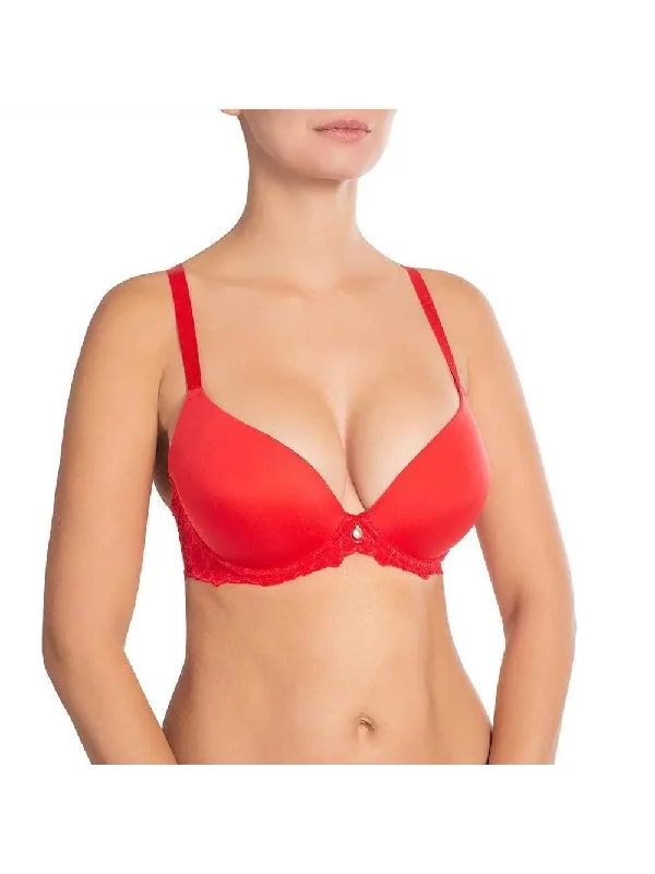 Red Catharina Push Up Bra Push-Up Bralette Set