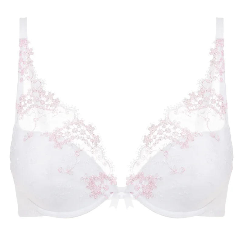 Simone Perele Wish Triangle Bra Crystal White Adjustable Fit Bra