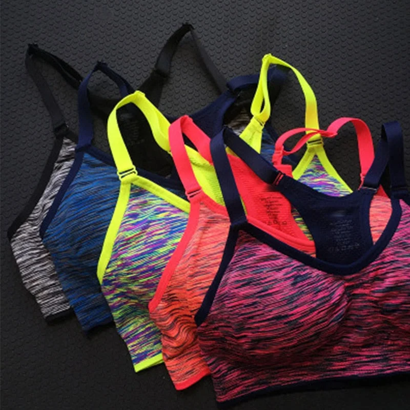 Sports Bra Quick Dry Sports Bra Women Padded Wirefree Adjustable Shakeproof Fitness Underwear Push Up Seamless Yoga Running Tops Soft Stretch Bra Sports Bra Quick Dry Sports Bra Women Padded Wirefree Adjustable Shakeproof Fitness Underwear Push Up Seamless Yoga Running Tops Soft Stretch Bra