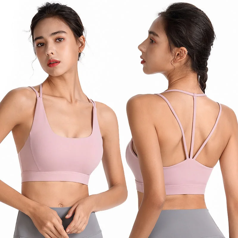 Triangle Strap Sports Bra Adjustable Bra Straps