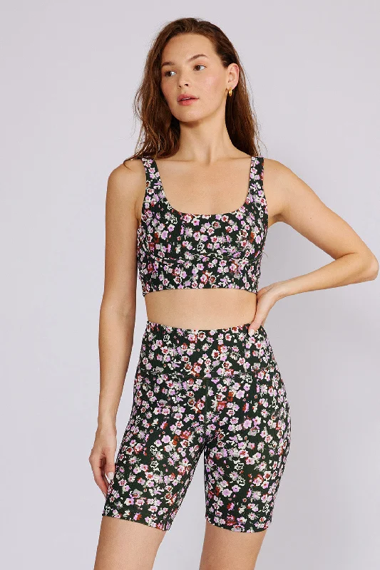 Venesa ribbed bustier sports bra garden blossom Casual Bralette Set